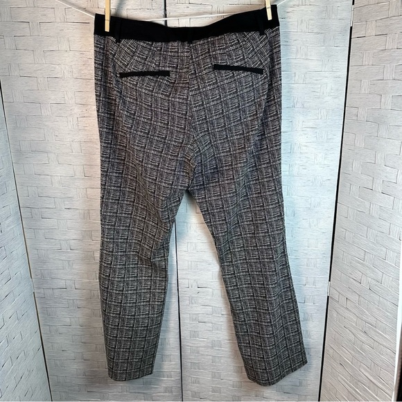 Lane Bryant black white plaid trouser pants office academia evening plus size - Picture 2 of 10